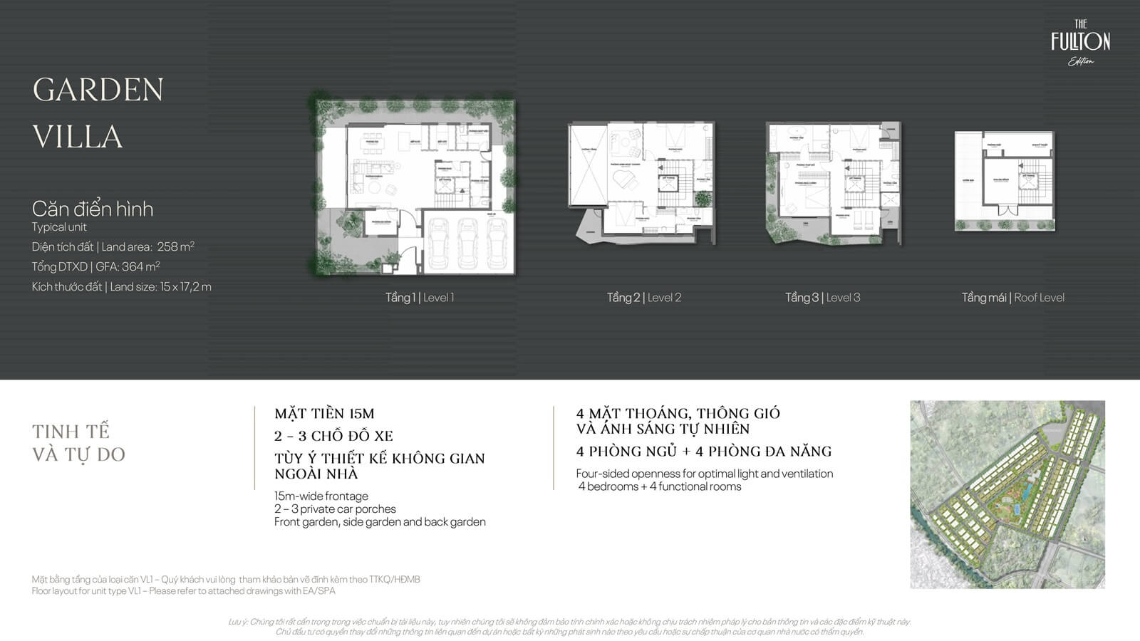 garden villa dự án the fullton capitaland hưng yên