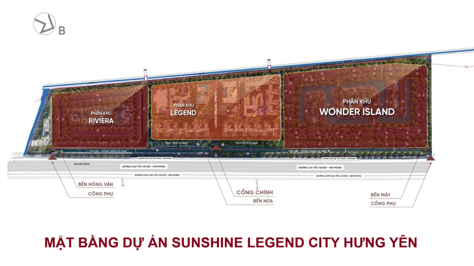 mặt bằng dự án sunshine legend city hưng yên