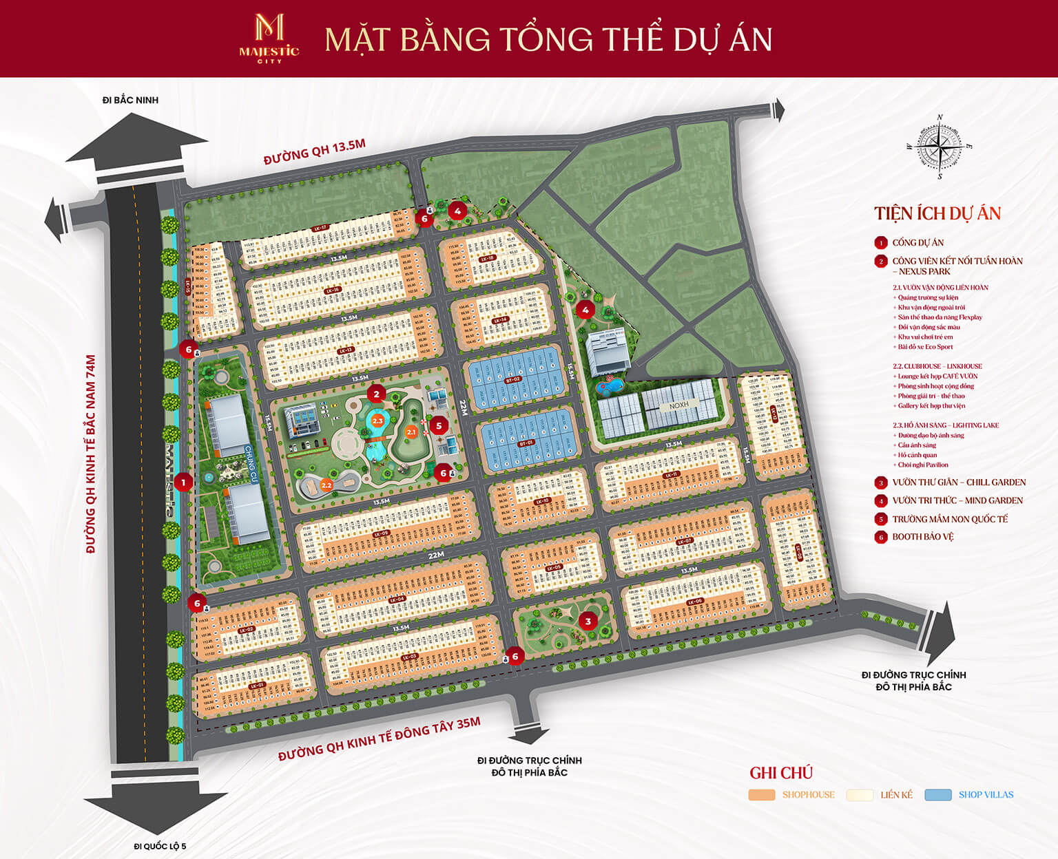 mặt bằng dự án majestic city mỹ hào hưng yên