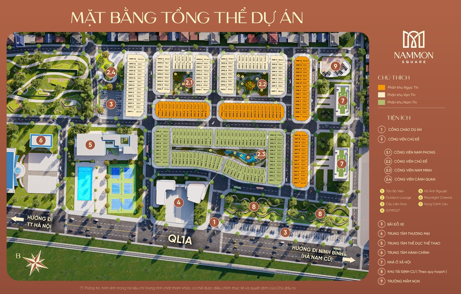Mặt bằng dự án Nammon Square Thường Tín