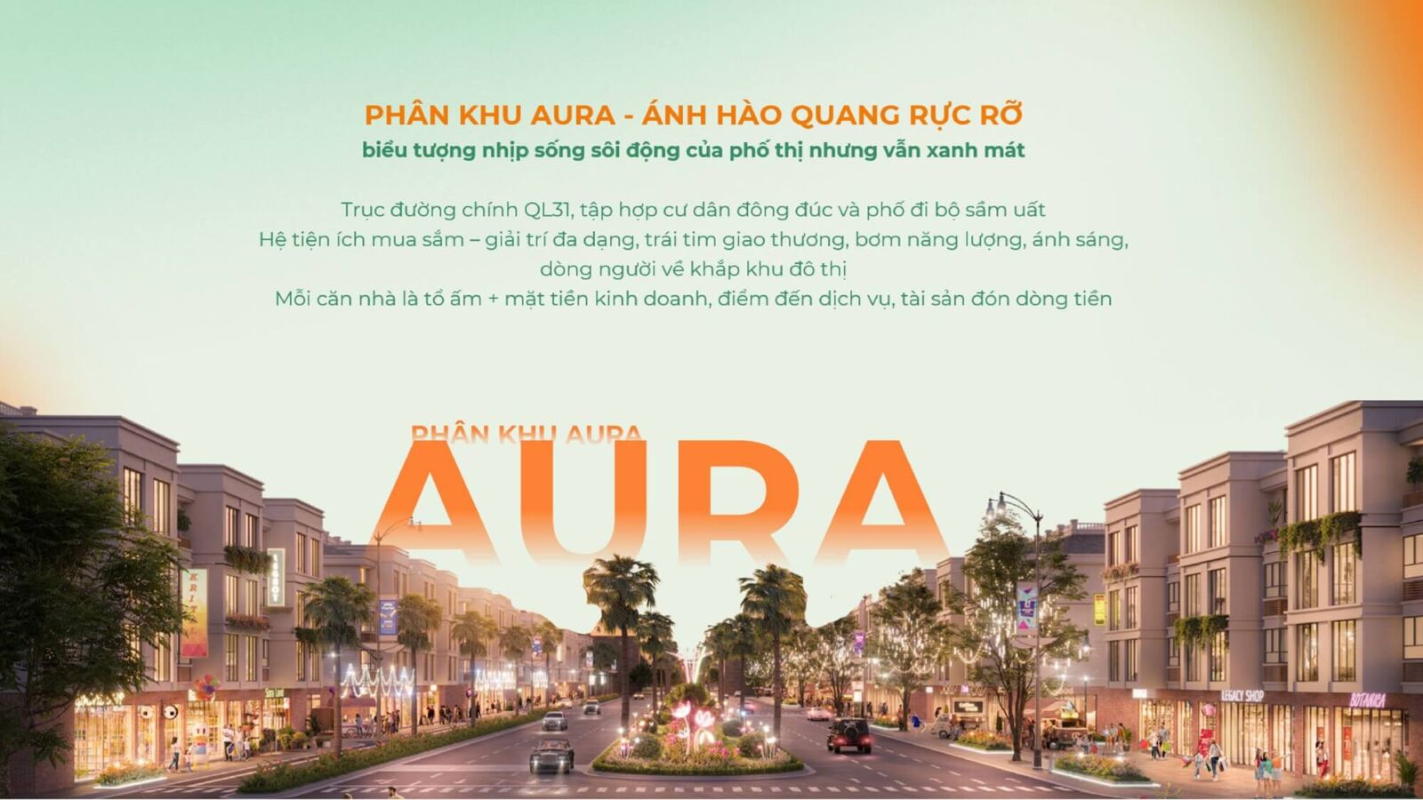 phân khu aura dự án harmonia city bắc giang