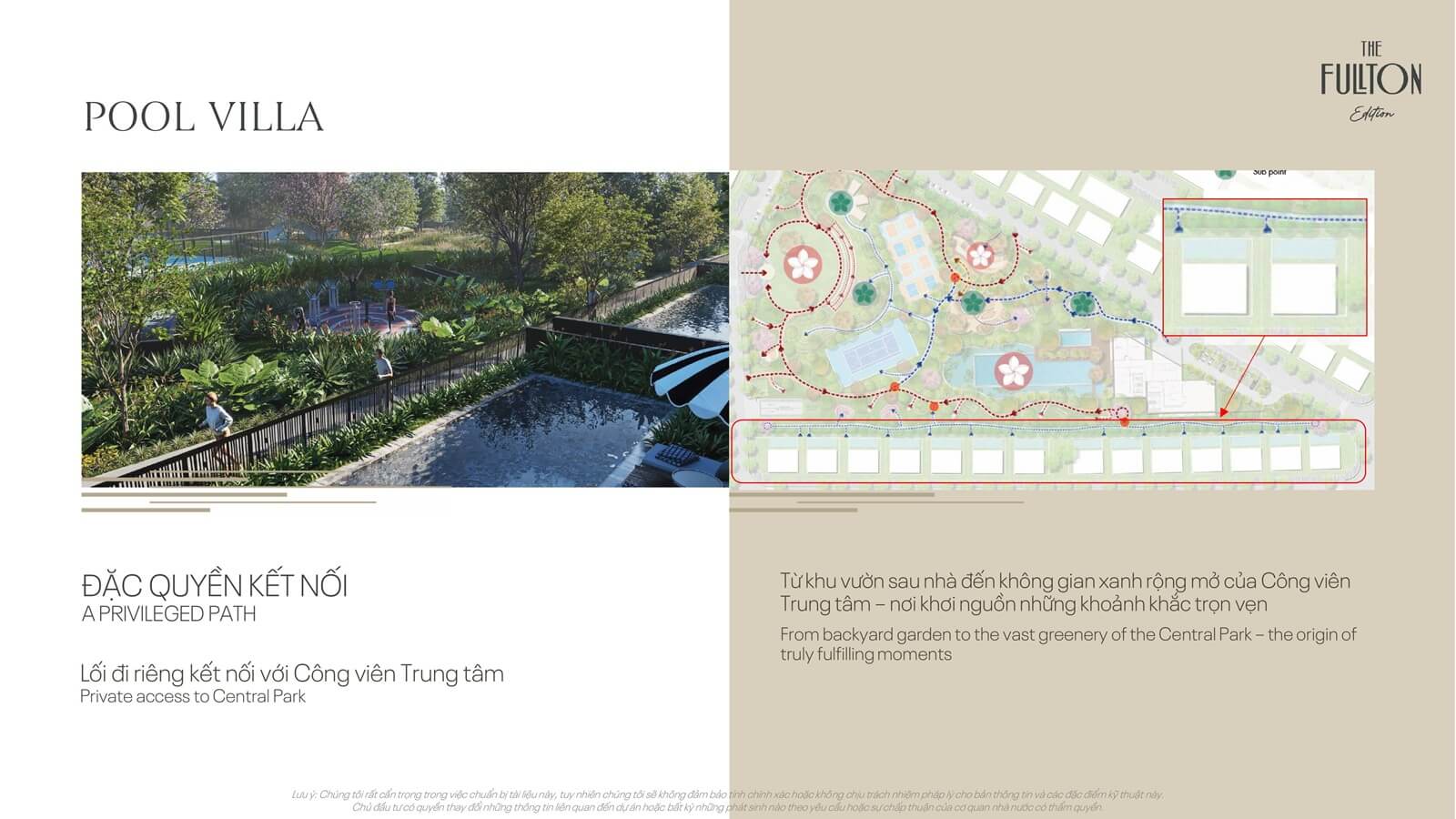 pool villa dự án the fullton capitaland hưng yên