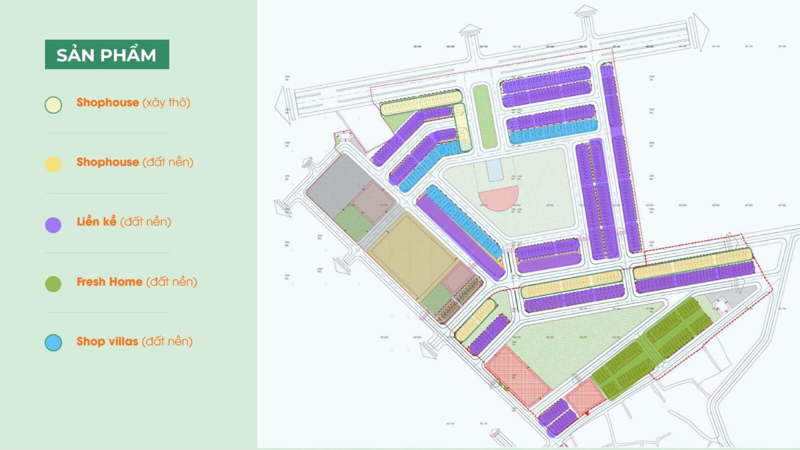sản phẩm dự án harmonia city bắc giang